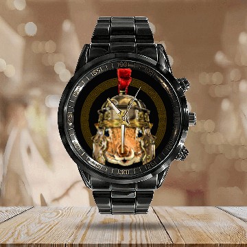 Discover Squirrel Lover Roman Helmet Centurion Legionnaire Squirrel Lover 49 Calendar Steel Band Watch