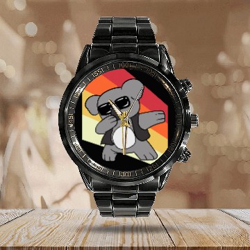 Discover Funny Bear Koala bear Animal Dabbings Dab Dancing Cute Bears Calendar Steel Band Watch