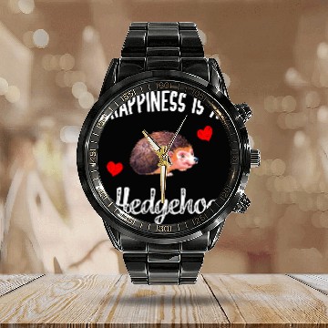 Discover Hedgehog Hedgehog Art Happiness Is Hedgehog Pet Baseball Tees Calendar Steel Band Watch