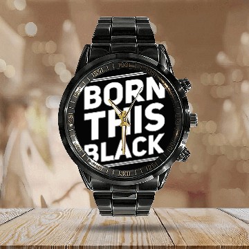 Discover Born This Black History Month African American Pride Calendar Steel Band Watch