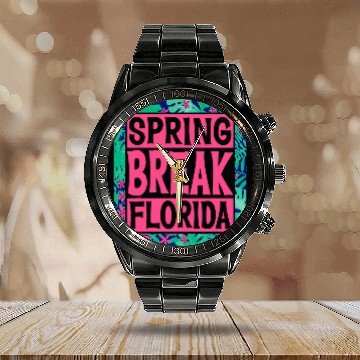 Discover Spring Break Senior Class Student School Trip Florida Beach Calendar Steel Band Watch