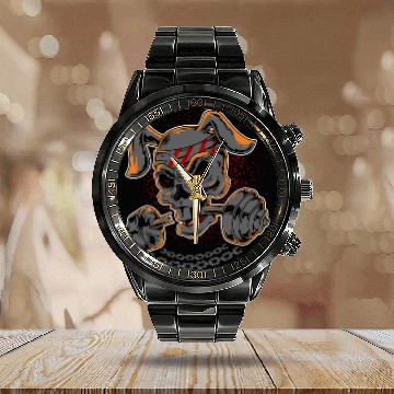 Discover Skeletons Skulls Rabbit Skull Weightlifting Skull Baseball Tees Calendar Steel Band Watch