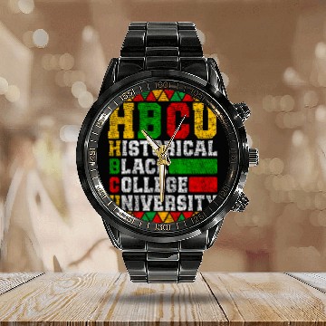 Discover HBCU Schools Matter Historical Black College Alumni Zip Calendar Steel Band Watch