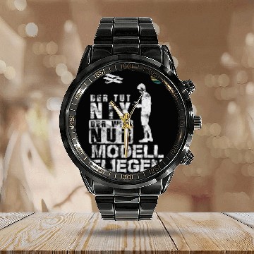 Discover Evolution Model Flight Retro vintages Model Aeroplane Drone Calendar Steel Band Watch