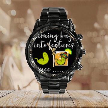 Discover Funny Debugging Programming Programmer Software Developer BL Calendar Steel Band Watch
