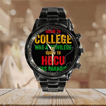 Discover HBCU Education For HBCU Student HBCU Alumni Black History 5 Calendar Steel Band Watch