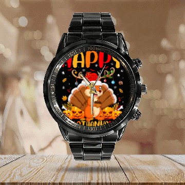 Discover Squirrel Lover Funny Squirrel Animal Lover Happy Squirrel HelloThanksMas Calendar Steel Band Watch