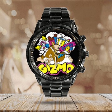 Discover Gremlins Gizmo Candy Pop Art Zip Calendar Steel Band Watch