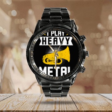 Discover Tuba Player I Play Heavy Metal Tuba Baseball Tees Calendar Steel Band Watch