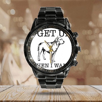 Discover Labrador Lab Dog funny dog lover gift 28 Calendar Steel Band Watch