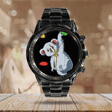 Discover Funny Bear Climbing Climb Koala Bear Boulder Koala Bouldering And Climbing Cute Bears Baseball Tees Calendar Steel Band Watch