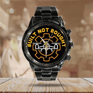 Discover Built Not Bought FPV Drone Builder Quadrocopter Pilot Zip Calendar Steel Band Watch