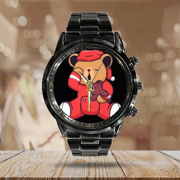 Discover Funny Bear Teddy Bear Pyjamas Bear Pyjamas Nightdress Cute Bears Baseball Tees Calendar Steel Band Watch