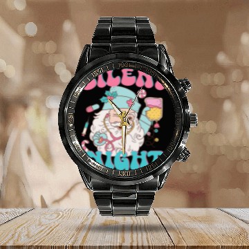 Discover Retro Silent Night ICU nurses Christmas Intensive Care Unit 1 Calendar Steel Band Watch
