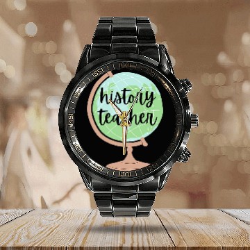 Discover History teacher teacher appreciation Calendar Steel Band Watch Baseball Tees