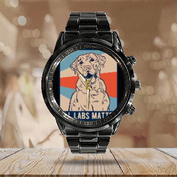 Discover Labrador Lab Dog Yellow Lab Labrador Retriever Baseball Tees Calendar Steel Band Watch