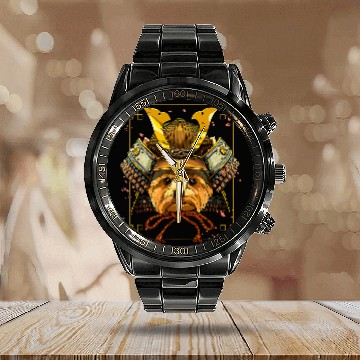 Discover Yorkshire Terrier Samurai Yorkshire Terrier Dog Warrior Samurai Lovers Gift 194 Yorkie Calendar Steel Band Watch