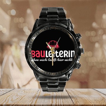 Discover Building line construction site construction supervision builder construction manager Calendar Steel Band Watch