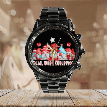 Discover Social Work Supervisor Job Christmas Gnome Back To School Calendar Steel Band Watch