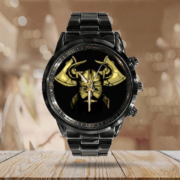 Discover Viking Ragnar Pagan Baseball Tees Calendar Steel Band Watch