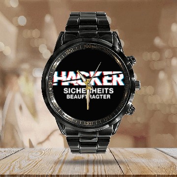 Discover Security Officer Programmer Computer Service Calendar Steel Band Watch