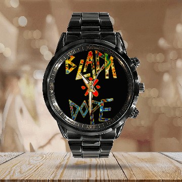 Discover Black and Dope Apparel Crafted for Black Color Culture Baseball Tees Calendar Steel Band Watch