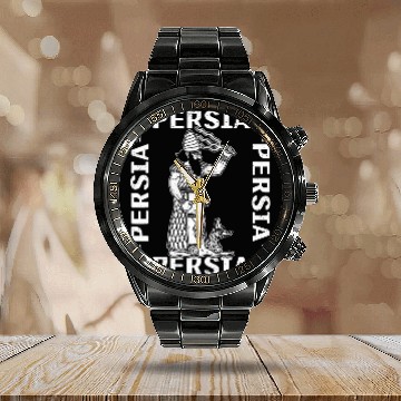 Discover Marduk ancient scientist Mesopotamia mythical Sumerian Iran 2 Calendar Steel Band Watch