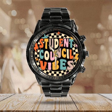 Discover Student Council Vibes World Student Day 1 Calendar Steel Band Watch