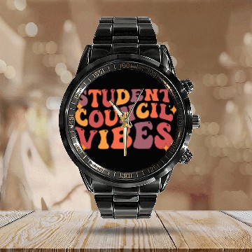Discover Student Council Vibes School Student Council Baseball Tees Calendar Steel Band Watch