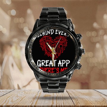 Discover Software Engineer Computer Programmer Programming Code 1 Calendar Steel Band Watch