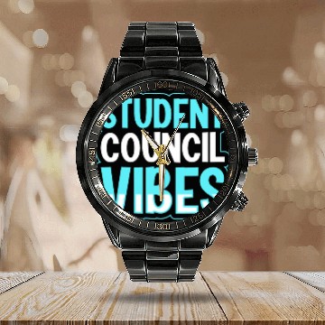 Discover Student Council Vibes 4 Baseball Tees Calendar Steel Band Watch