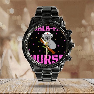 Discover eaRNed it nurses Nursing Graduate Koala nurses Calendar Steel Band Watch
