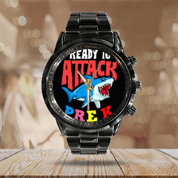 Discover Ready To Attack Pre K Student Teaching Pre K Teacher Baseball Tees Calendar Steel Band Watch