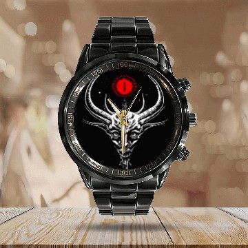 Discover Goats Lover Antichrist Baphomet Goats 2Dark Aesthetic 21 Calendar Steel Band Watch