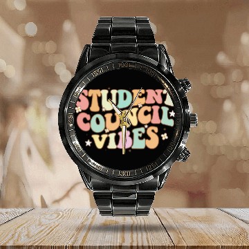 Discover Groovy Student Council Vibes School Student Council Baseball Tees Calendar Steel Band Watch