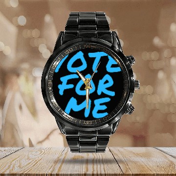 Discover Vote For Me Election Day Student Council Apparel 3 Calendar Steel Band Watch