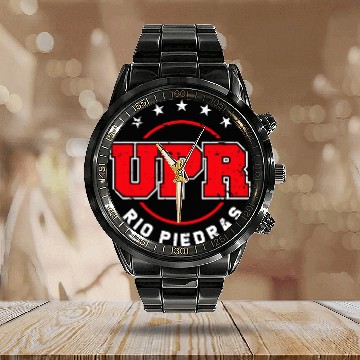 Discover university puerto rico puerto rican student Calendar Steel Band Watch