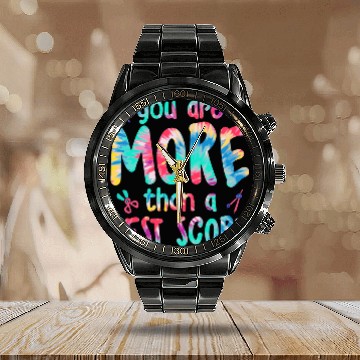 Discover Test Day For Teacher Professor Educator Principal Test Exam 11 Calendar Steel Band Watch