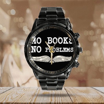 Discover Book Lover Book Club Teacher Reader Reading Library 1 Calendar Steel Band Watch