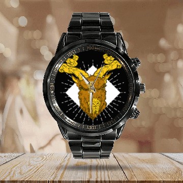 Discover Goats Lover Angry Goats Farm Baseball Tees Calendar Steel Band Watch