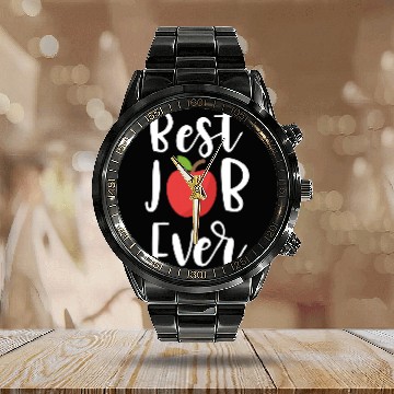 Discover Teacher education school principal student gift job Baseball Tees Calendar Steel Band Watch