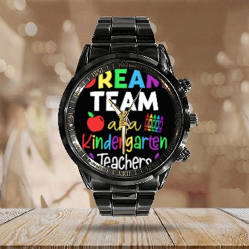 Discover Dream Team Aka Kindergarten Teachers Back To School Student Calendar Steel Band Watch