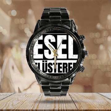 Discover Donkey whisperer gift for donkey lovers Calendar Steel Band Watch