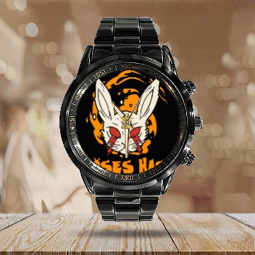Discover Skeletons Skulls Evil Hasi Halloween Costume Horror Bunny Evil Rabbit Skull Baseball Tees Calendar Steel Band Watch