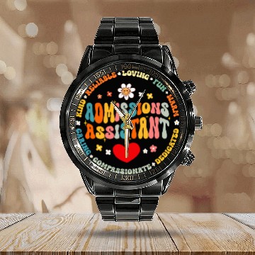 Discover Admissions Assistant Squad Life Teacher Appreciation Calendar Steel Band Watch