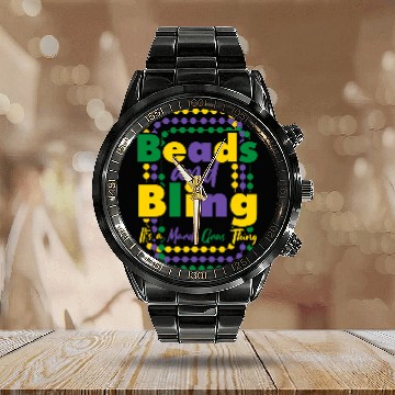 Discover Beads and Bling Its a Mardi Gras Thing carnivals Party Calendar Steel Band Watch