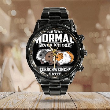 Discover Guinea Pig Ich wars Normal Bevor Ich 3 Guinea Pigs Calendar Steel Band Watch