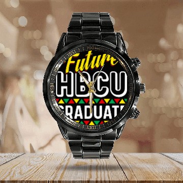 Discover Future HBCU Grad History Black College African Juneteenth 3 Zip Calendar Steel Band Watch