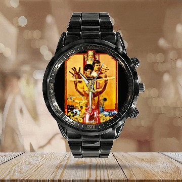 Discover Bruce Lee - Enter The Dragon Calendar Steel Band Watch