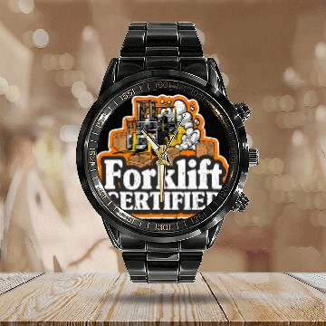 Discover Forklift Driver Forklift Operator Forklift Certified Calendar Steel Band Watch